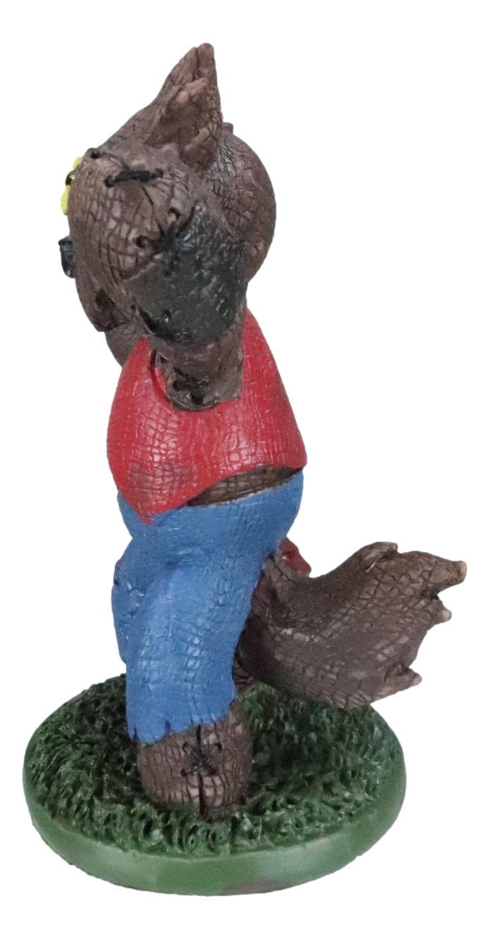 Ebros Day Of The Dead Nursery Tales Villain Pinheadz Monster With Voodoo Stitches Figurine Halloween Collectible Fantasy Mythical Beings Undead Apocalypse Horror Icon (The Big Bad Wolf)