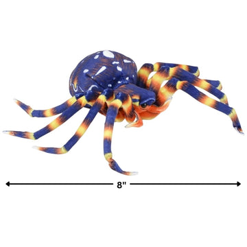 Rhode Island Novelty Usnyabni Itecfreely Adventure Planet Plush - Spiders (Set Of 2 Different - Blue & Brown) (8 Inch)