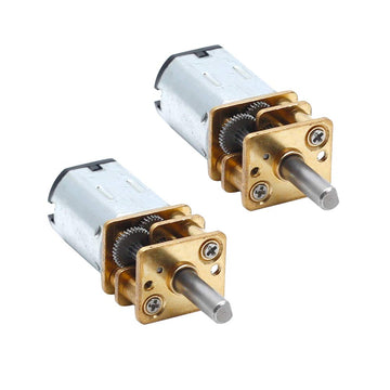 Augiimor 2PCS DC 6V 60RPM Speed Reduction Motor N20 3mm Shaft Mini Metal Gearwheel Gear Motor with Full Metal Gearbox Micro Moto