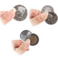 Wsnming Magic Flipper Coin Half Dollar Coin Magic Tricks Professional Magician Props Close Up Magic Stage Illusions