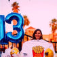 Large Navy Blue 3 Number Balloon 40 Inch, 3 Three Wednesday Birthday Balloons,3Rd 13 30 31 33 53 Birthday Party Decorations, Blu