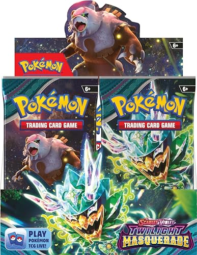Pokemon TCG Booster Display Box - Scarlet & Violet Twilight Masquerade (36 Boosters) - Cardboard, Paper, Plastic