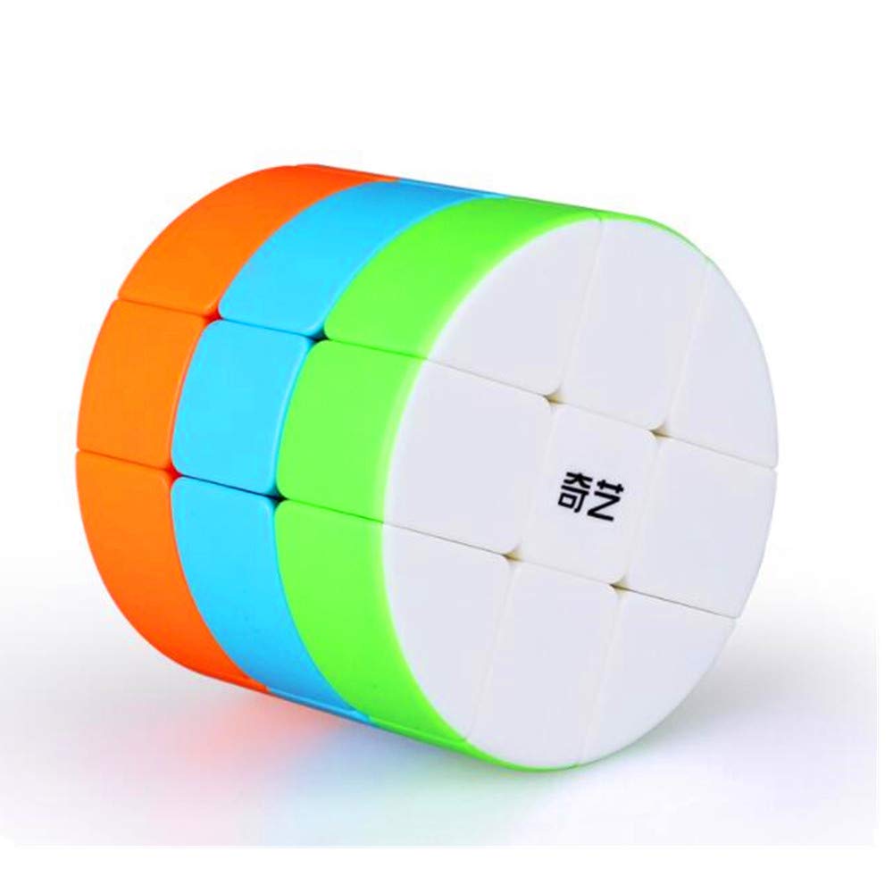 cuberspeed Cylinder 3x3 stickerless Speed Cube 3x3x3 Barrel Cube Round Column Speed Cube Creative Puzzle Cube Toys for Kids Begi