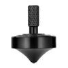CHEETOP Stainless Steel Spinning Top  Precision Mini Desktop Gyroscope  Kill Time Reduce Stress ADHD Toys  Perfect Balance Gyro (Black Style 3)