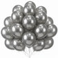 Wanna Party Silver Balloons Latex Party,20 pack 8 Inches for Birthday Decorations, Weddings, Baby Shower, Modelling, Arch