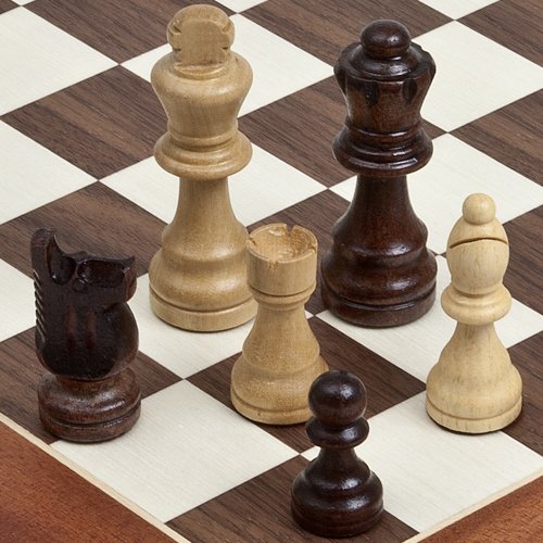 Bello Games Staunton Heavily Weighted Chessmen. King: 3 3/32'