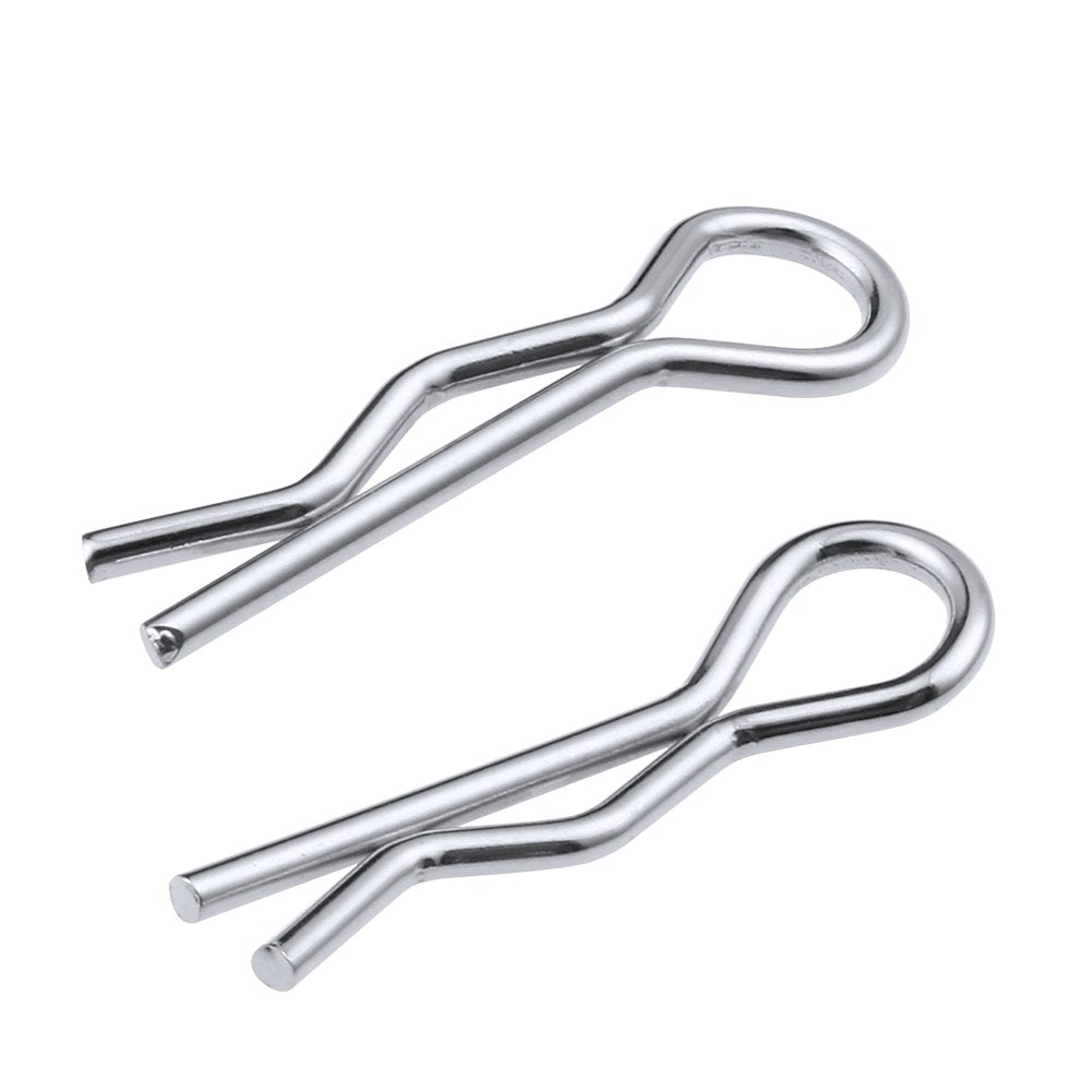 Hobbypark 1/18 Body Clips Small Bent Springy R Pins for WLtoys A949 A959 A969 A979 A959-B A969-B A979-B RC Car Vehicles Replacem