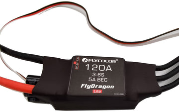Flycolor 120A ESC 3-6S Electric Speed Controller 5v/6v/7.4v 5A BEC with 4.0mm Bullet Plugs for RC Drone Airplane Brushless Motor