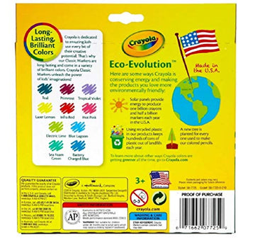 Crayola Assorted Broad Line Markers 10 Count - 2 Pack