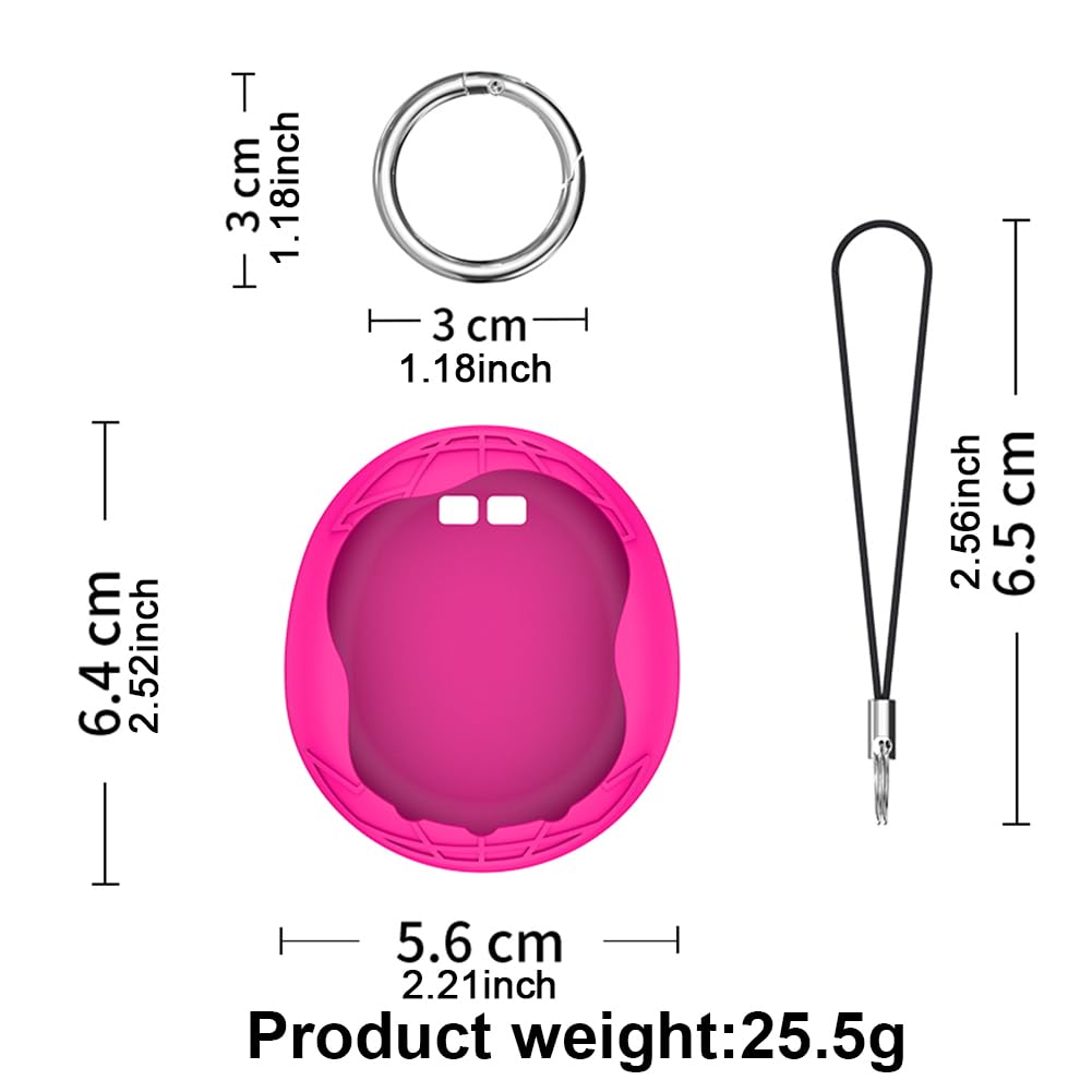 Azuraokey Silicone Case Replacement Compatible With Tamagotchi Uni, Anti-Drop Soft Cover For Tamagotchi Uni Accessories Case With Finger Lanyard (Bag Only