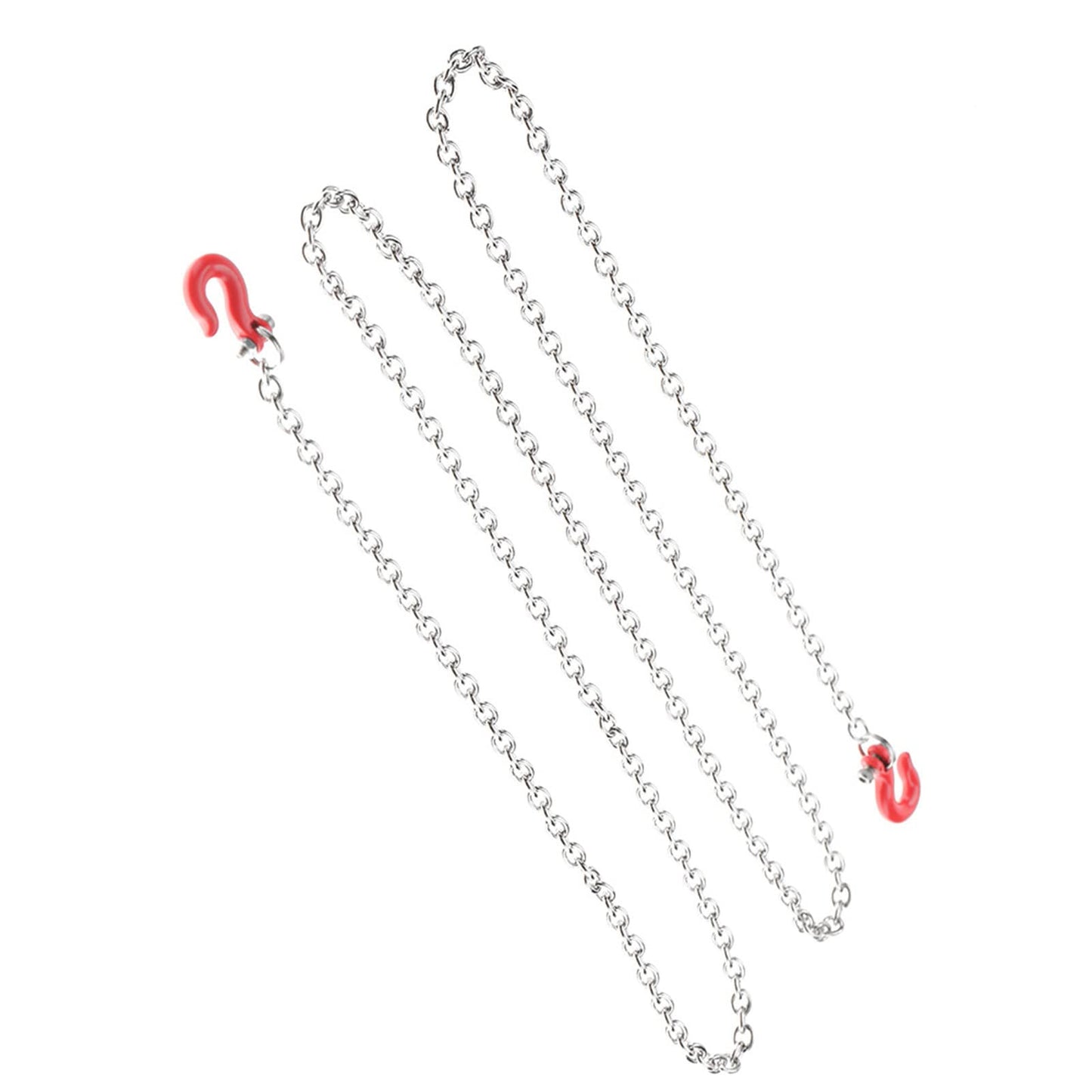 POCREATION RC Tow Hook Chain, U Shaped Tow Hook Trailer Chain Tow Hook Steel Tow Rope Assemble Parts for RC Climbing Crawler Car