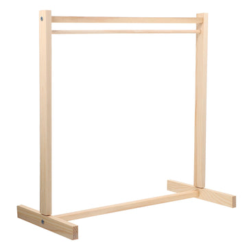 Kisangel Wooden Clothing Rack 1Pc Doll Clothes Rack Miniature Garment Rack Doll Clothes Accessories For Dollhouse Supplies (40Cm