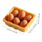 Zerodeko 1 12 Scale Dollhouse Eggs  3 Set of Dollhouse Miniature Mini Egg Models with Tray House Kitchen Accessories Miniature Food Toy
