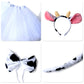 Marrywindix White Cow Costume Tutu Set Animal Fancy Dress Costume Kit Accessories