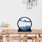 Muyan 3D Deep Sea Sand Art Picture - Round Glass Sandscapes, 7 Inch, Blue, Model ISA01F-MY, Perfect for Adults & Kids