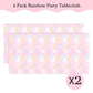 Pastel Rainbow Tablecloths For Rainbow Birthday Party Decorations, Disposable Tablecloth Plastic Waterproof Rectangle Table Cove