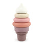 Hudson Baby Silicone Stacking Toy  Ice Cream  One Size