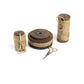 Set Of Three Wooden Spools With Jute Twine And Scissors