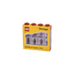 Room Copenhagen Lego Minifigure Display Case, Stackable Storage Container For Collectible Figurines, 4 Stud, Bright Red