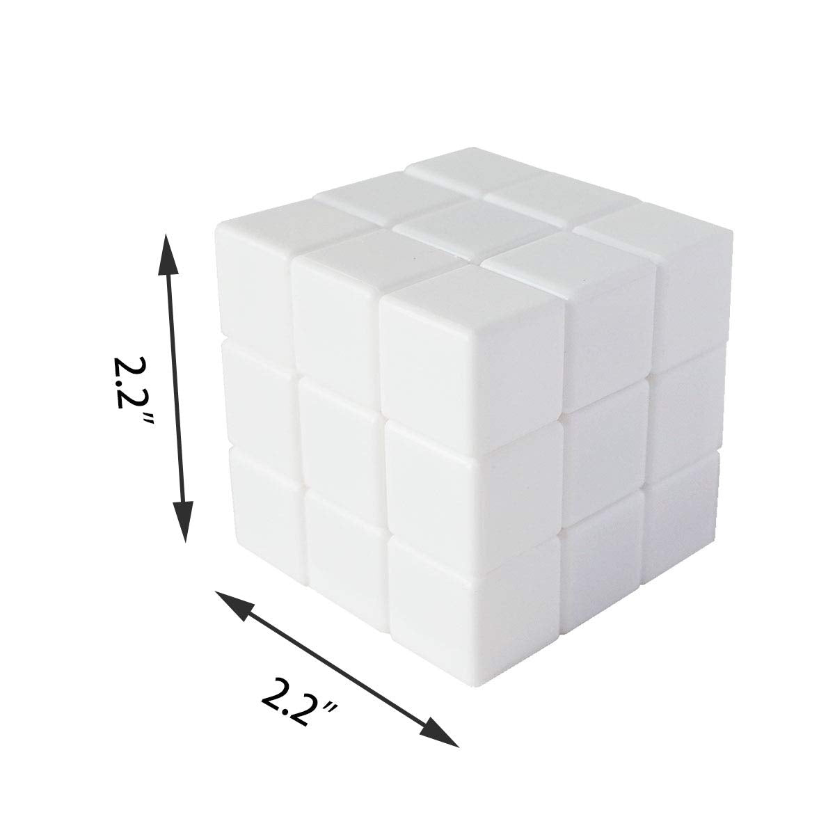 3X3 Blank Magic Cube 3X3X3 White Cube Puzzles Toys Diy