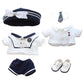 Niannyyhouse 20Cm Doll Clothes Hat Coat Shirt Pants Skirt Tie Shoes Accessories School Uniform Sets 8In Plush Doll Dress Up (A-1)