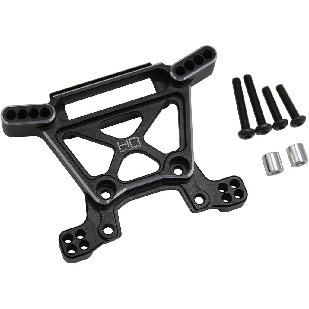 Hot Racing RUF2801 Aluminum Front Shock Tower for Rustler 4X4 - Multiple Colors, Durable Plastic Material