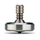 DjuiinoStar enhanced Spinning Top  Stainless Steel Collar with Titanium Stem  8-10 Minutes  High Precision EDC Desktop Toy DST-812R