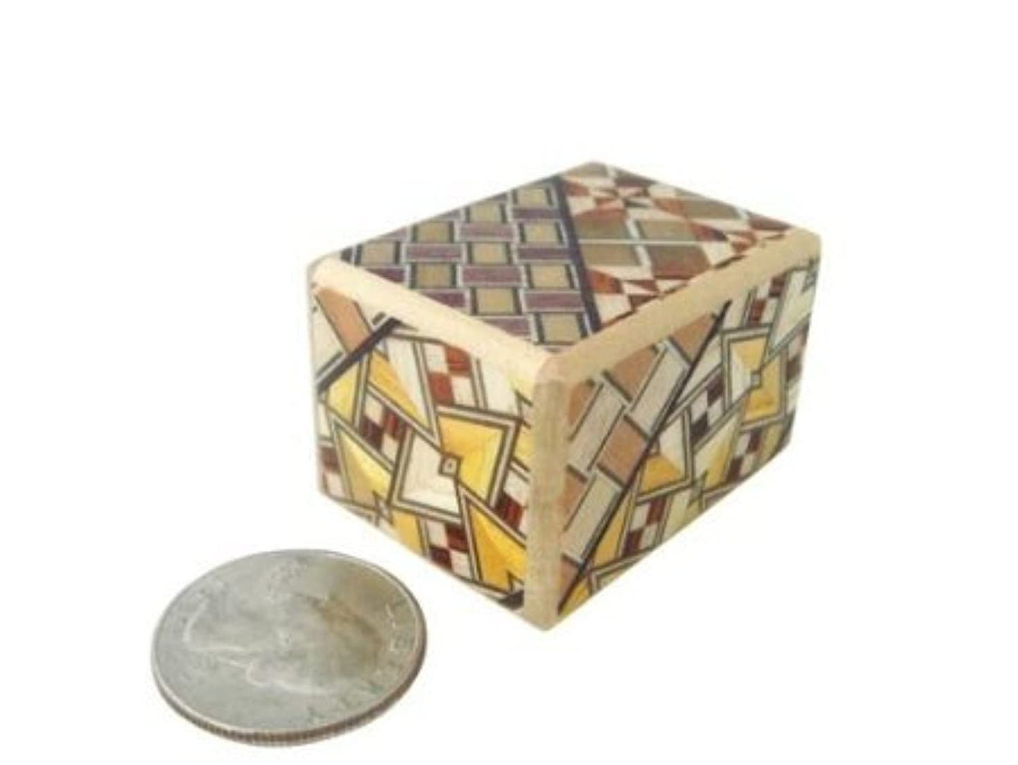 Japanese Puzzle Boxes Koyosegi Puzzle Box 2 Sun - 7 Step, Small, Multicolor, Paper Material