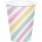 Creative Converting Unicorn Sparkle 9oz Paper Cups Party Supplies, Multicolor