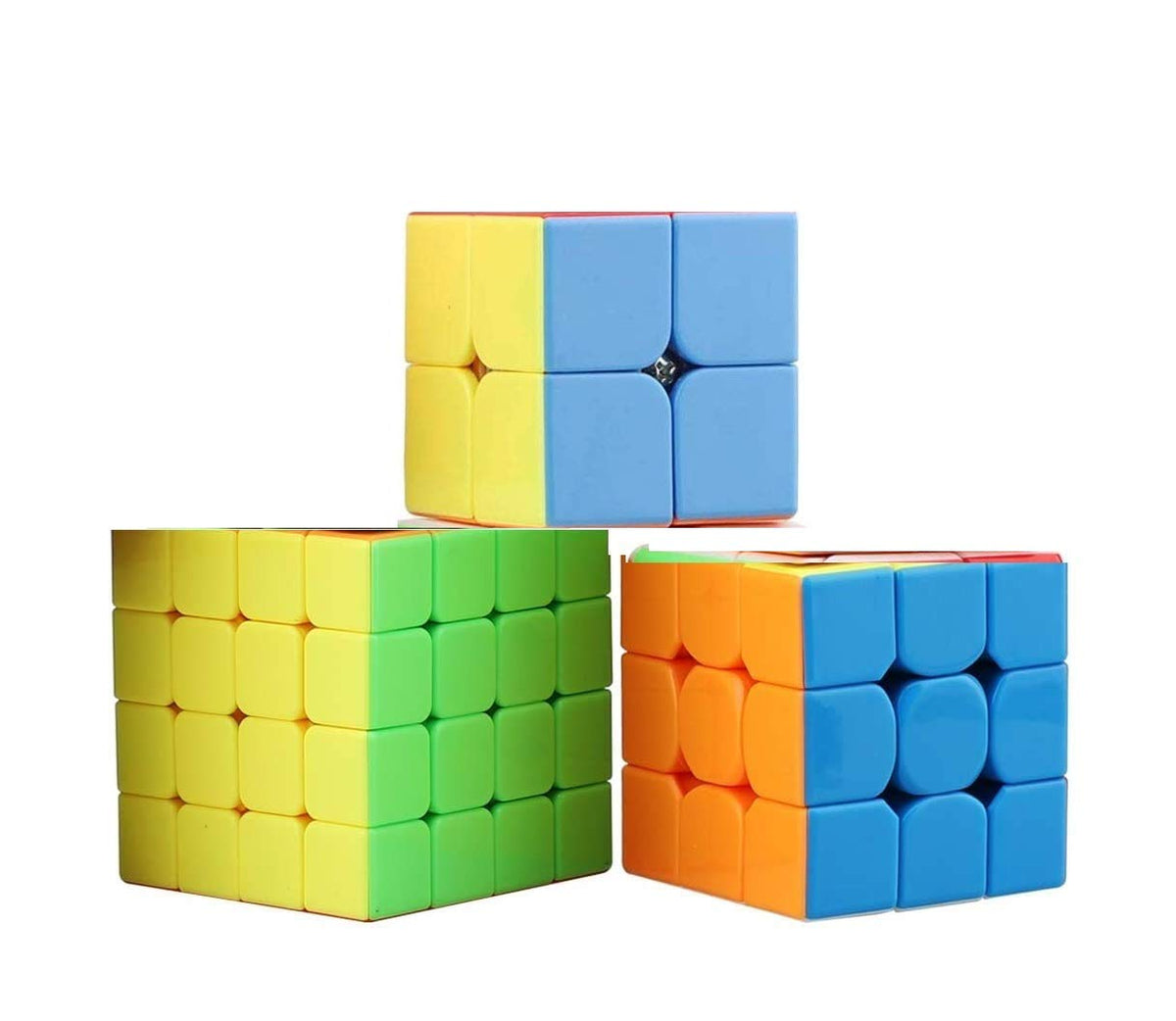 Toy Arena Cube Combo of 2x2 3x3 4x4 high Speed stickerless Puzzle Cube set of 3