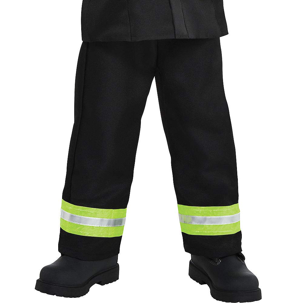 Firefighter Costume Set - Medium (8-10) - Includes Jacket, Helmet, & Pants - Perfect For Halloween & Dress-Up Fun