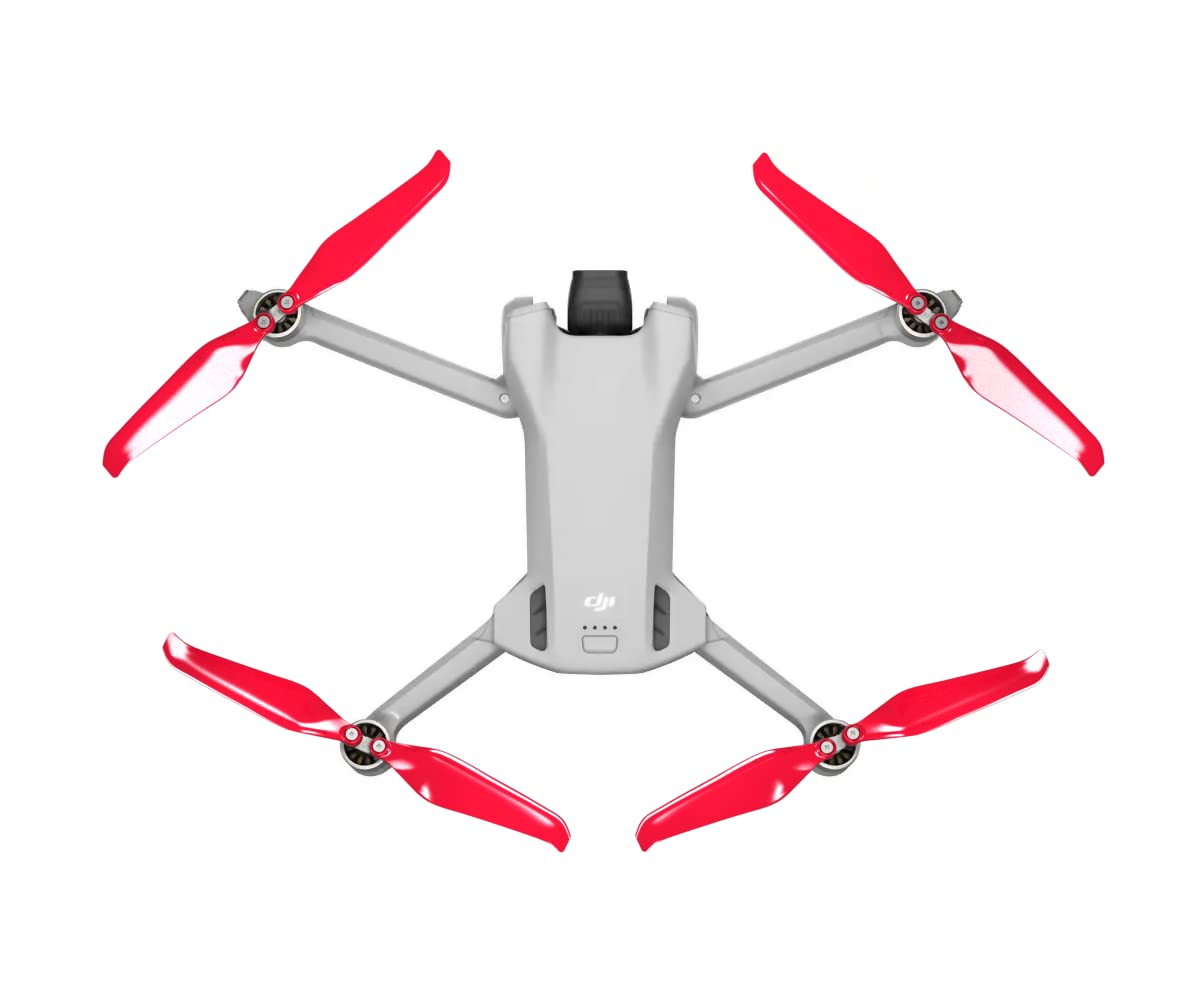 Master Airscrew Stealth Propellers for DJI Mini 3 - Red, 4 propellers in Set