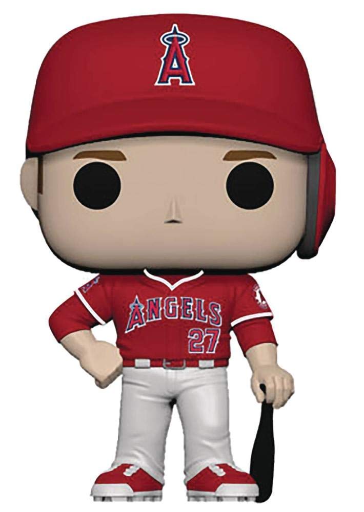Pop! Sports Mlb Los Angeles Angels, Mike Trout Away Jersey Action Figure (Bundled With Pop Box Protector To Protect Display Box)