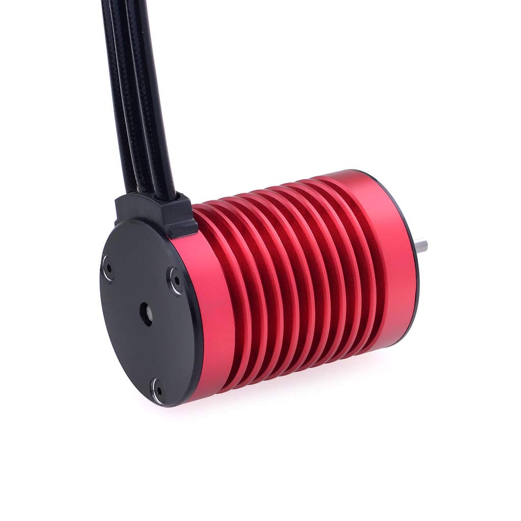 KingVal Replacement F540 4370KV Waterproof Brushless Motor Shaft 3.175mm Compatible with 1/10 RC Car