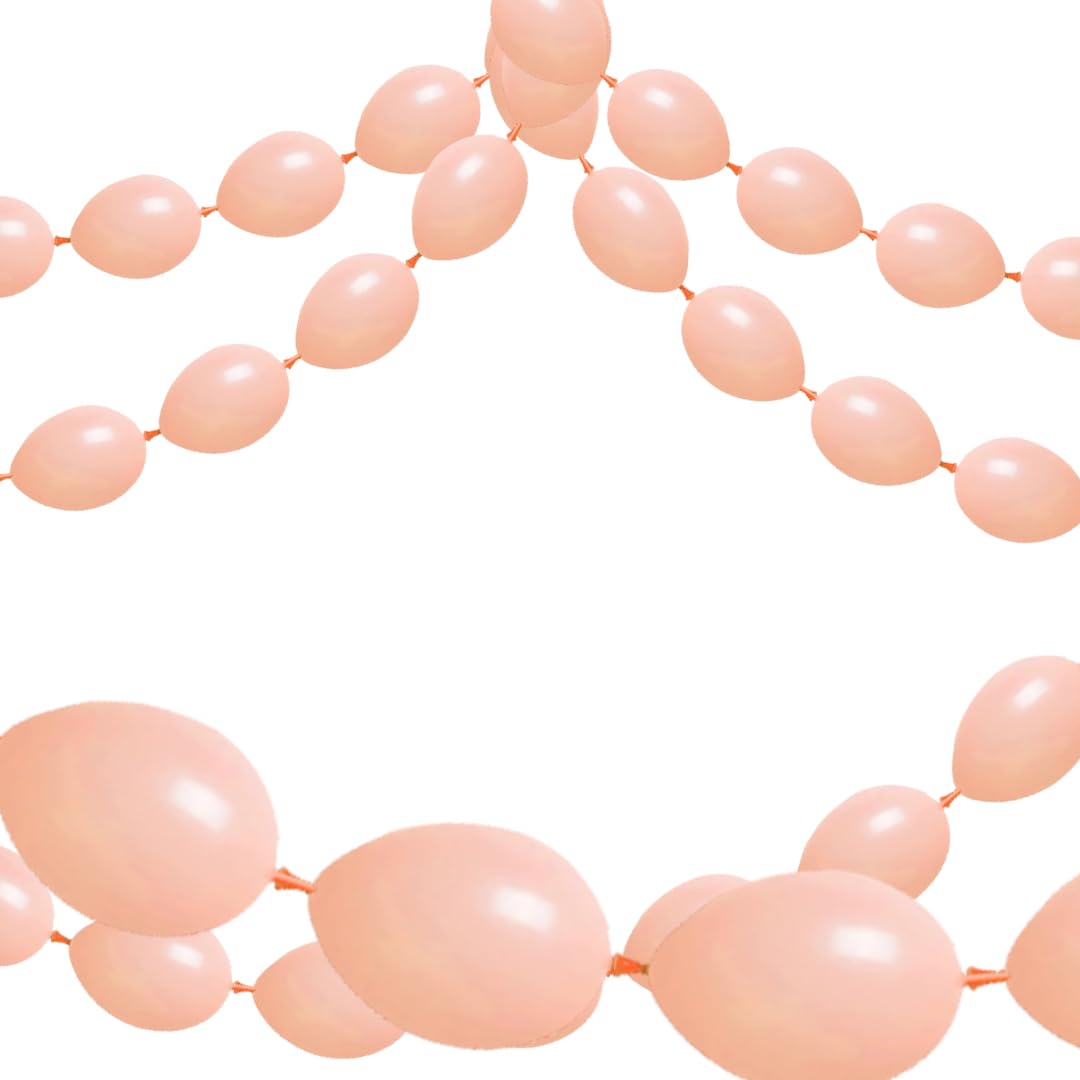 Wanna Party 12 Linking Balloon Peach 10pc