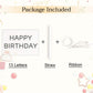 16 Inch Blue Happy Birthday Balloons Banner, Aluminum Foil Letters Happy Birthday Balloon For Birthday Decorations Party Supplie