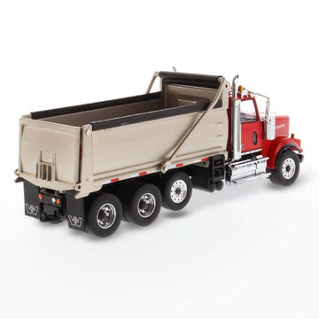 Diecast Masters Western Star 4900 Sffa With Lift Axle Silver Plated Dump | Real Dump Truck Specifications | 1:50 Scale Model Sem