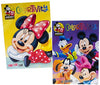 Disney Junior Minnie and Mickey Mouse Colortivity Activity Book Set for Kids Toddlers - Set of 2 Coloring Books Time for Fun a