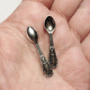 M01343 Morezmore 2Pc Miniature Spoons Mini Prop For A Puppet Or Dollhouse 1:6 Scale 1/6 Scale