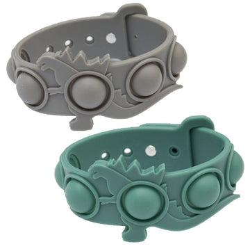 Blissey fidgets for classroom, 2pcs quiet silent pop wristband watch, autism sensory products, stress toys, silent adhd toys for