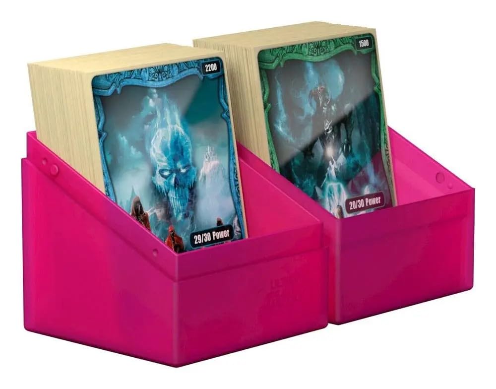 Ultimate Guard Boulder 100+ Classic, Deck Case For 100 Double-Sleeved Tcg Cards, Rhodonite, Secure & Durable Storage For Trading Card Games, Soft-Touch Finish