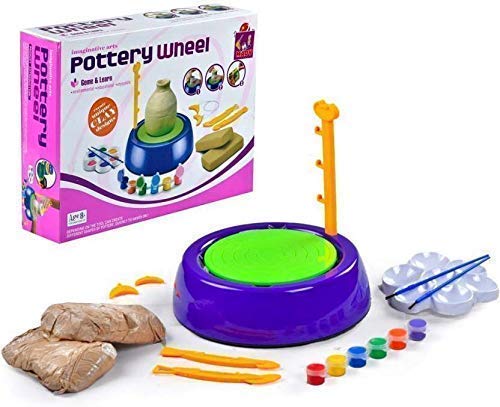 Bhabha Sales Art Pottery Wheel Set For Kids | Pottery Wheel For Kids With Clay | Pottery Wheel Game | Pottery Set | Pottery Set 