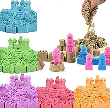 Ar Mall Moving Squishy Sand Clay Tub 500 Gm Sand With Toys Mould