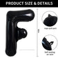 Toniful 40 Inch Large Black F Letter Balloons Jumbo Helium Balloons,Foil Mylar Big Alphabet Balloons For Birthday Party Annivers