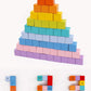 Umbresen Wooden Multiplication Board Game, 100 Cubes Blocks Montessori 10X10 Times Table Tray With Answers Preschool Learning Toys Gift For Children Kids (Multiplication Board)