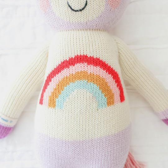 Cuddle + Kind Zoe The Unicorn Regular 20'' Hand-Knit Doll - 1 Doll = 10 Meals, Fair Trade, Heirloom Quality, Handcrafted In Peru