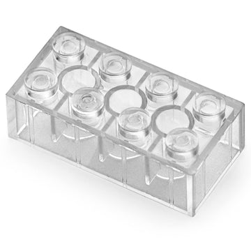 Feleph 2X4 Bricks X320 Pieces Transparent Clear Parts Classic Building Kit Creative Play Set Blocks Toy Basic Accessories Compatible With 3001 Major Brands (Trans-Clear)