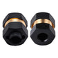 4pcs Brass Wheel Hex Extended Adapter Upgrades for Axial SCX24 90081 1/24 RC Crawler Car, with Locknuts and Cross Wrench