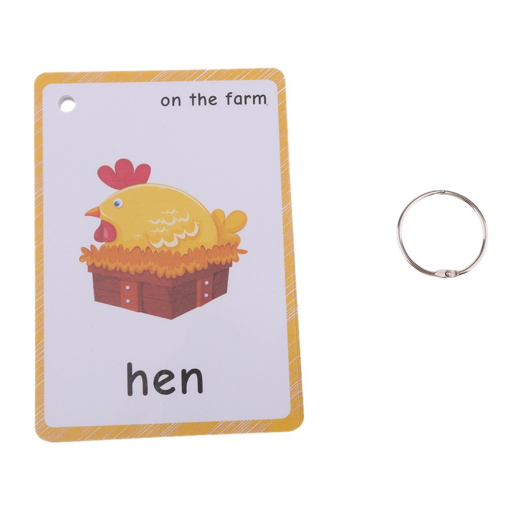 Enakshi Preschool Educational Flash Cards On The Farm  20 Pieces|Toys & Hobbies | Educational | Other Educational Toys