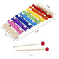 Tiny Tunes Rainbow Xylophone Wooden Musical Toy for Toddlers Ages 2 Plus Preschool Music Adventure